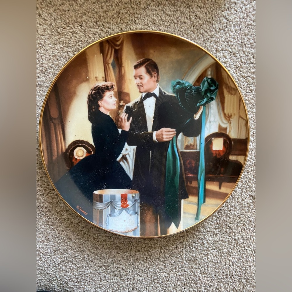 W.S. George 1991 Gone with the wind plate 3124D